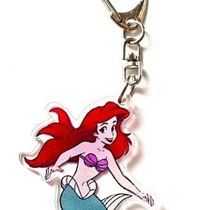 Ariel Swimming Keychain The Little Mermaid Acrylic Disney Mermaid Bag Charm Gift